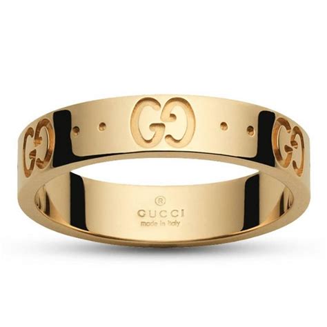 gucci icon ring on hand|Gucci icon band ring.